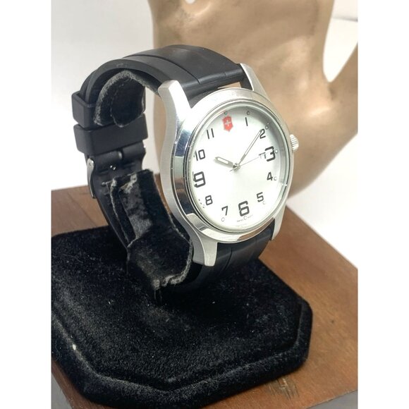 Victorinox Swiss Army Men's Watch 26064.CB Silver Dial Quartz Black Rubber Band - Picture 14 of 14